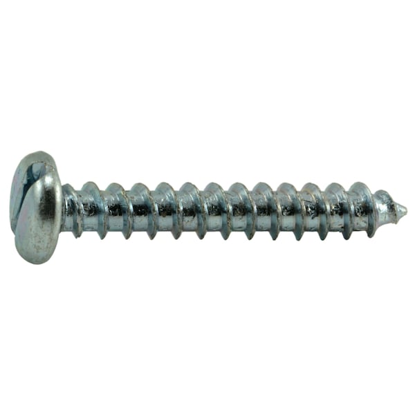 Midwest Fastener Sheet Metal Screw, #10 x 1-1/4 in, Zinc Plated Steel Pan Head Slotted Drive, 25 PK 62097 - main